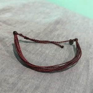 Burgundy pura vida bracelet